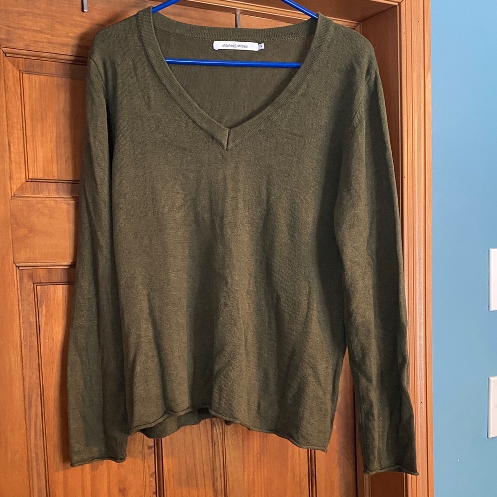 Maurices Forest Green V-Neck Sweater